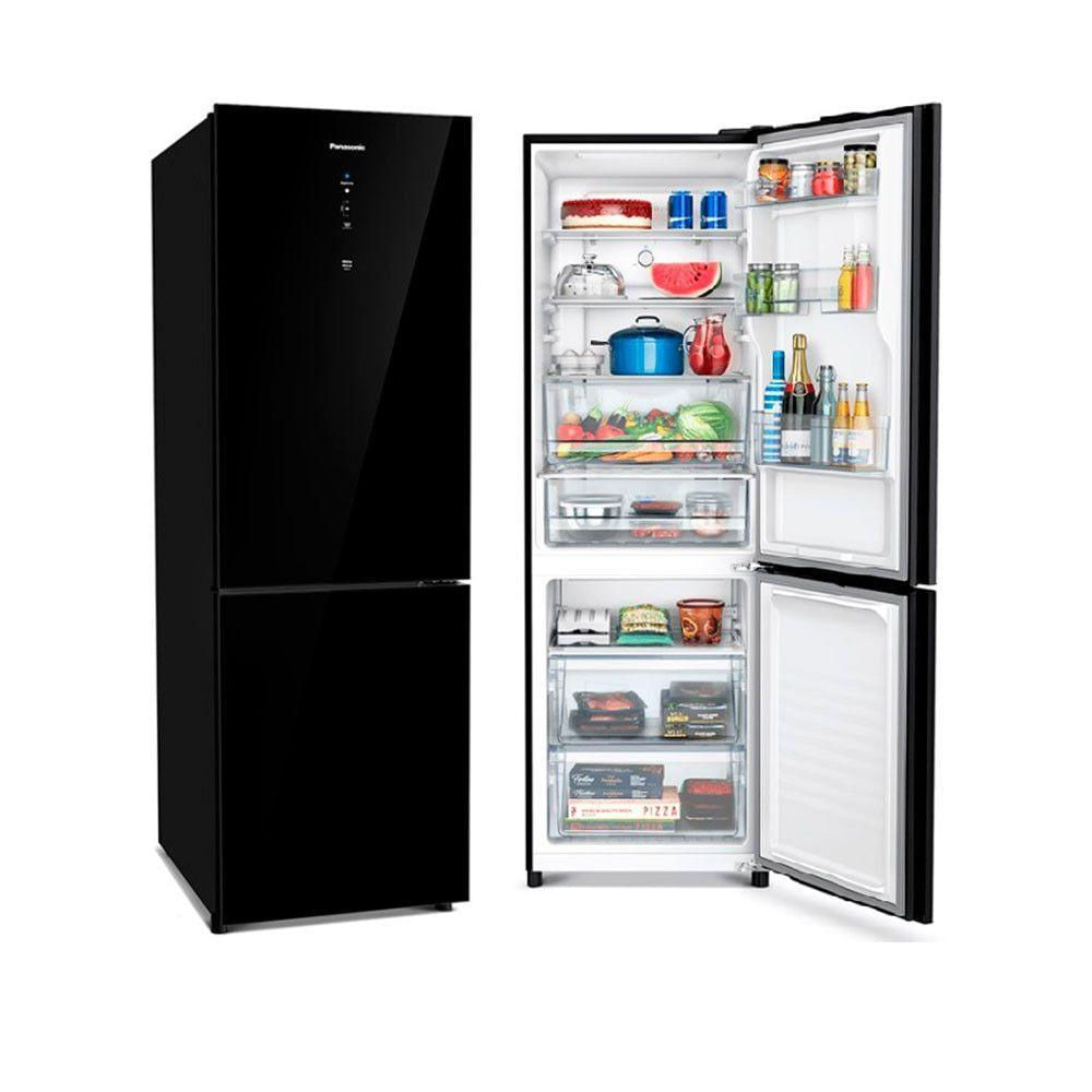Geladeira Duplex 397l Bb41pv1t Inverter Frost Free Panasonic Preto 220v