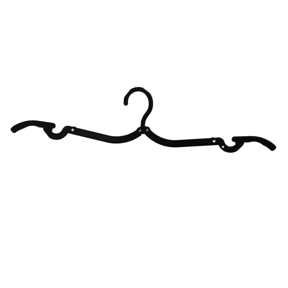 Cabide De Plastico Dobravel Pacote C/ 30 Unidades- Westpress Cor Preto