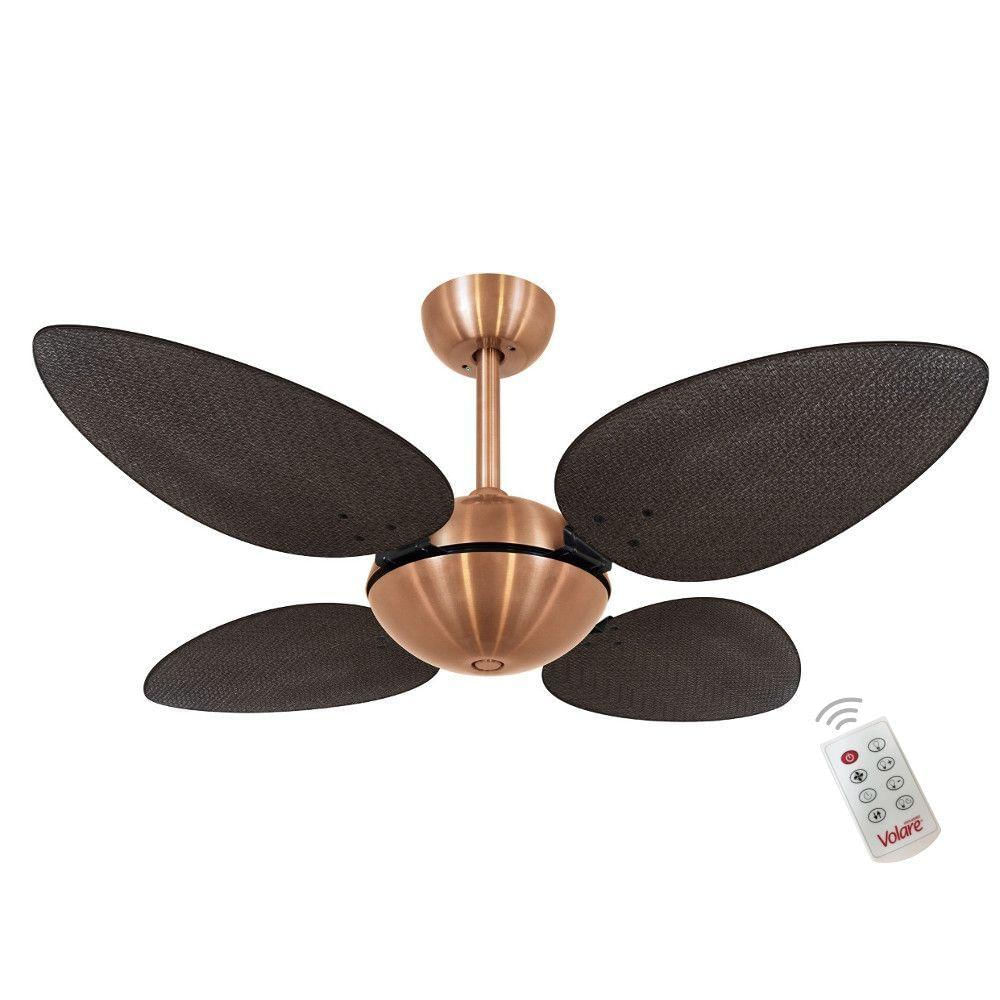 Ventilador Off Premium Tabaco 127V E Controle Remoto