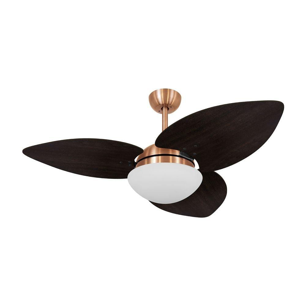 Ventilador De Teto Dormamu Cobre 3 Pás Marrom 127v