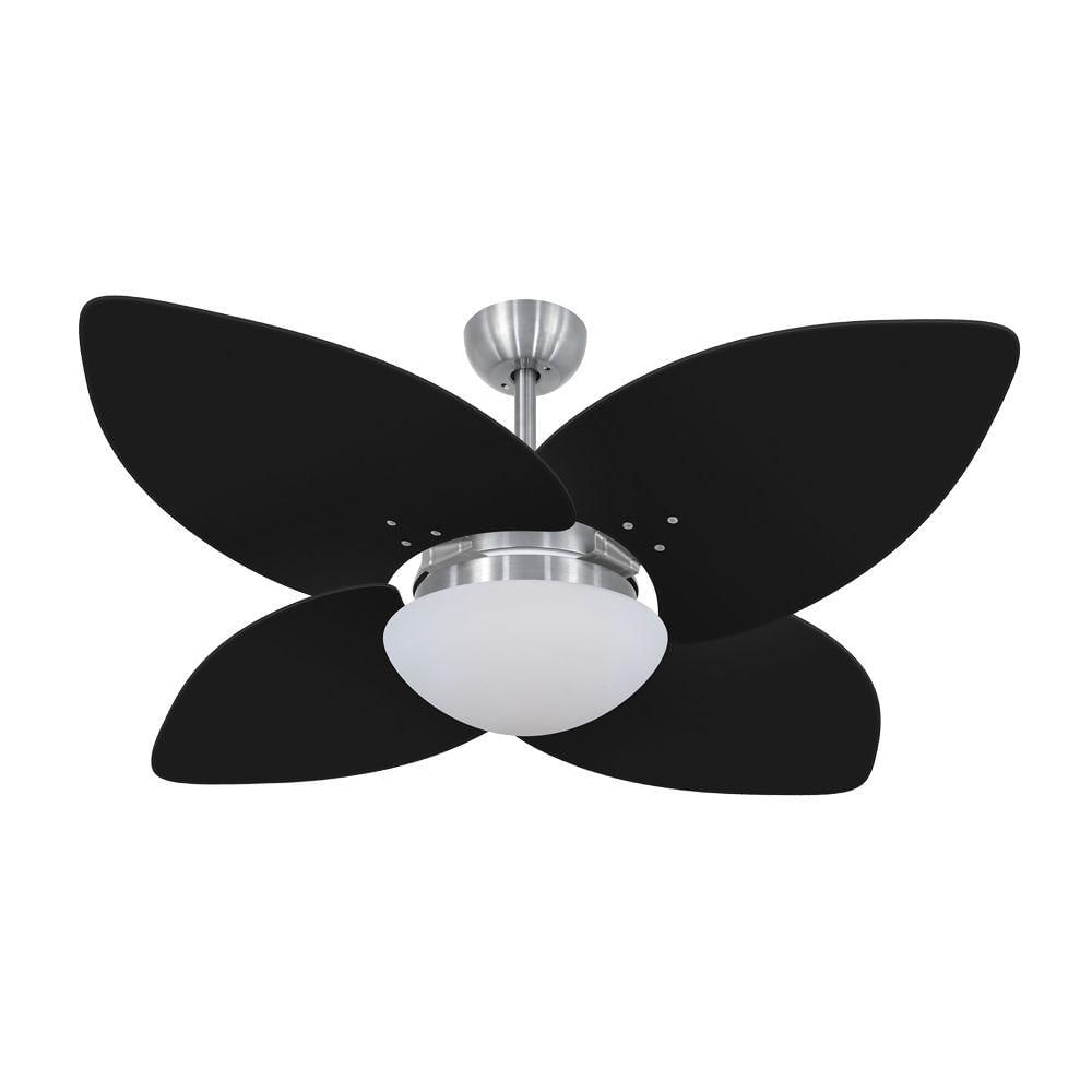 Ventilador De Teto Dormamu Escovado 4 Pás Preto 127V