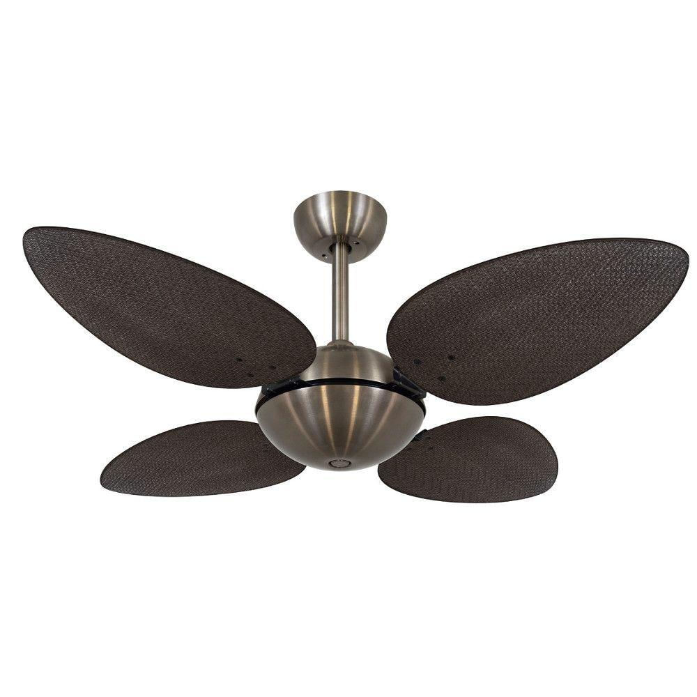 Ventilador De Teto Volare Office Petalo Palmae Tabaco 127V