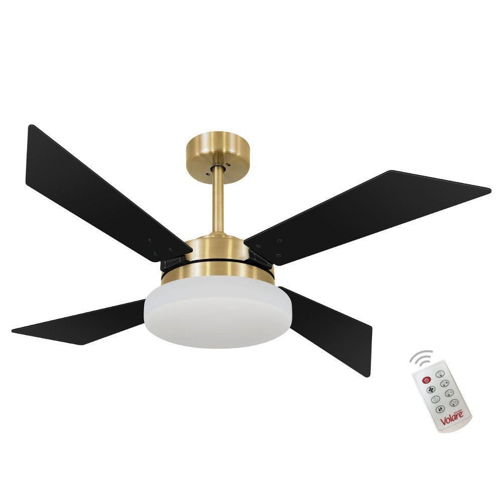 Ventilador Volare Tech Preto 220v E Controle Remoto