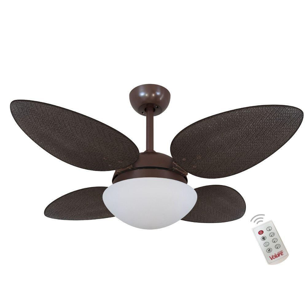Ventilador Volare P Palmae Tabaco 220v E Controle Remoto
