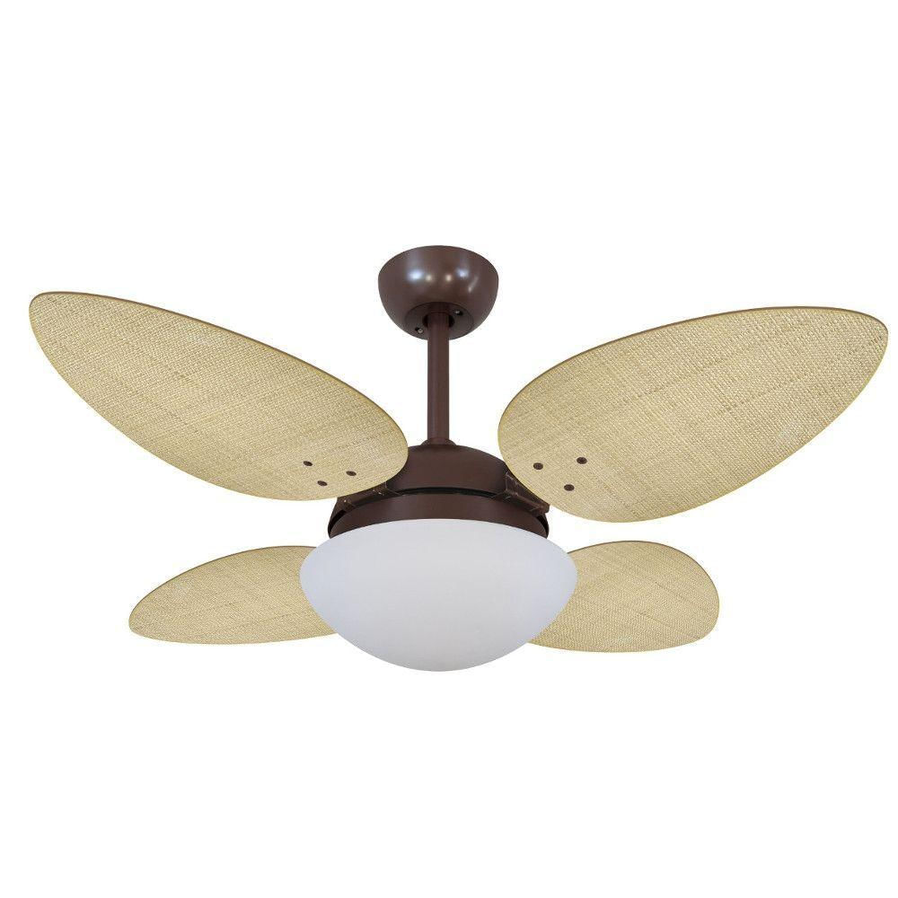 Ventilador De Teto Volare Petalo Palmae Natural 220V