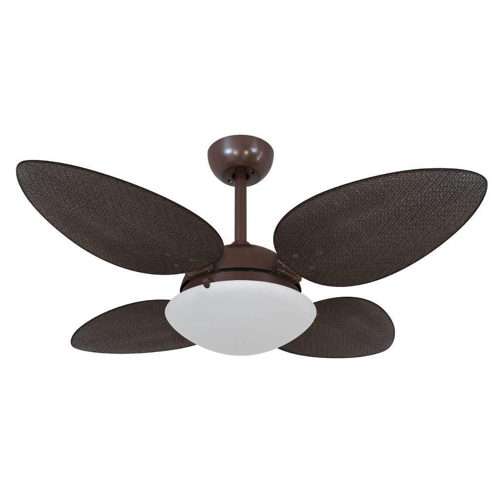 Ventilador De Teto Volare Petalo Palmae Tabaco 127V