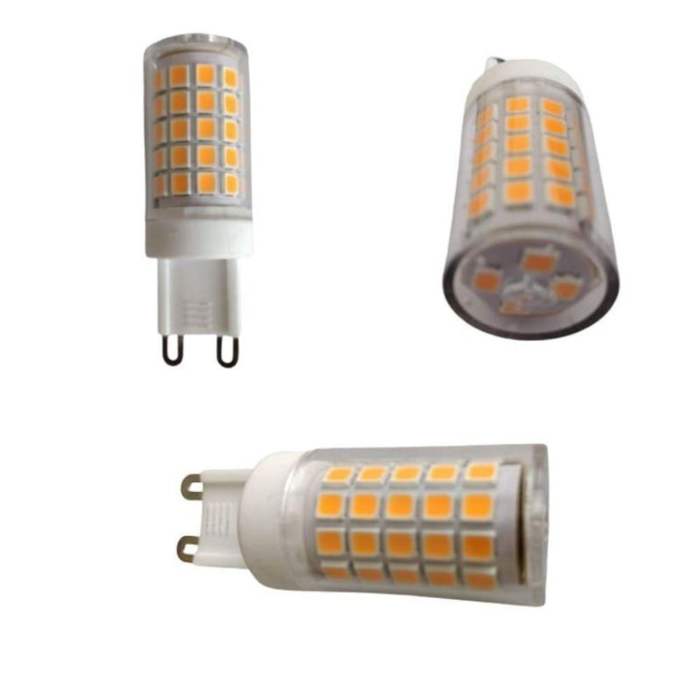 Kit 3 Lâmpadas De Led G9 7w Branco Quente(3000k) P- Lustres E Arandelas