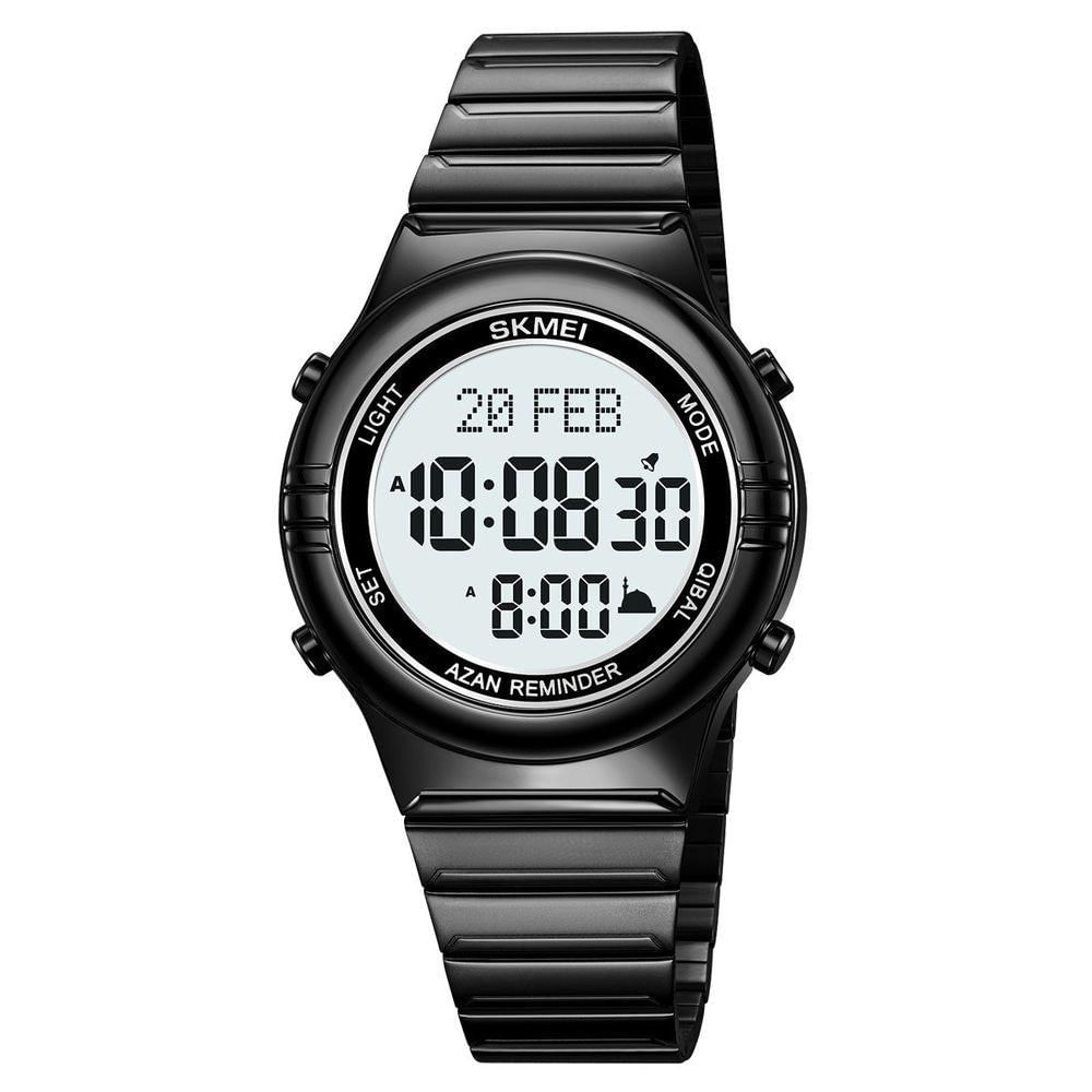 Relógio Digital Masculino Fashion Da Skmei Com Cronômetro Função De Data Resistência À Água Preto