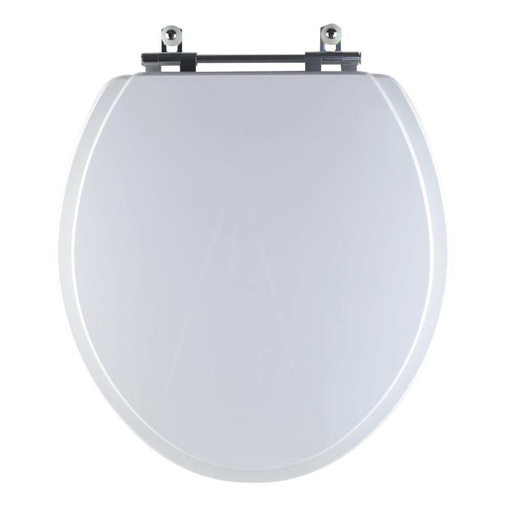Tampa Vaso Sanitário Madeira Laqueada Carina Branco Para Bacia Ideal Standard