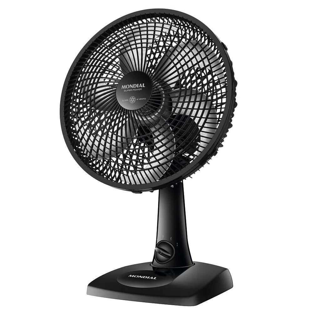 Ventilador Mondial 30cm 6 Pas Vsp30 Preto 220V