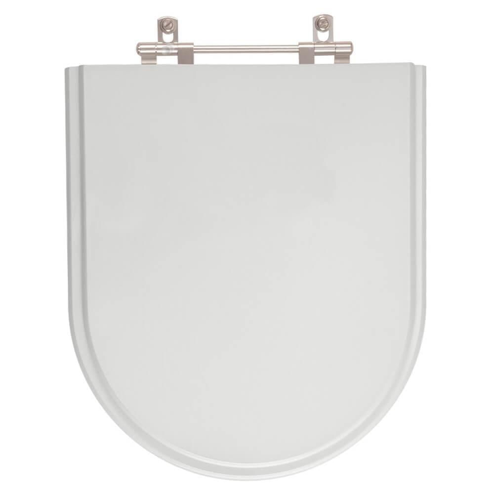 Tampa De Vaso Poliester Carrara Cinza Claro Para Bacia Deca 6lpf
