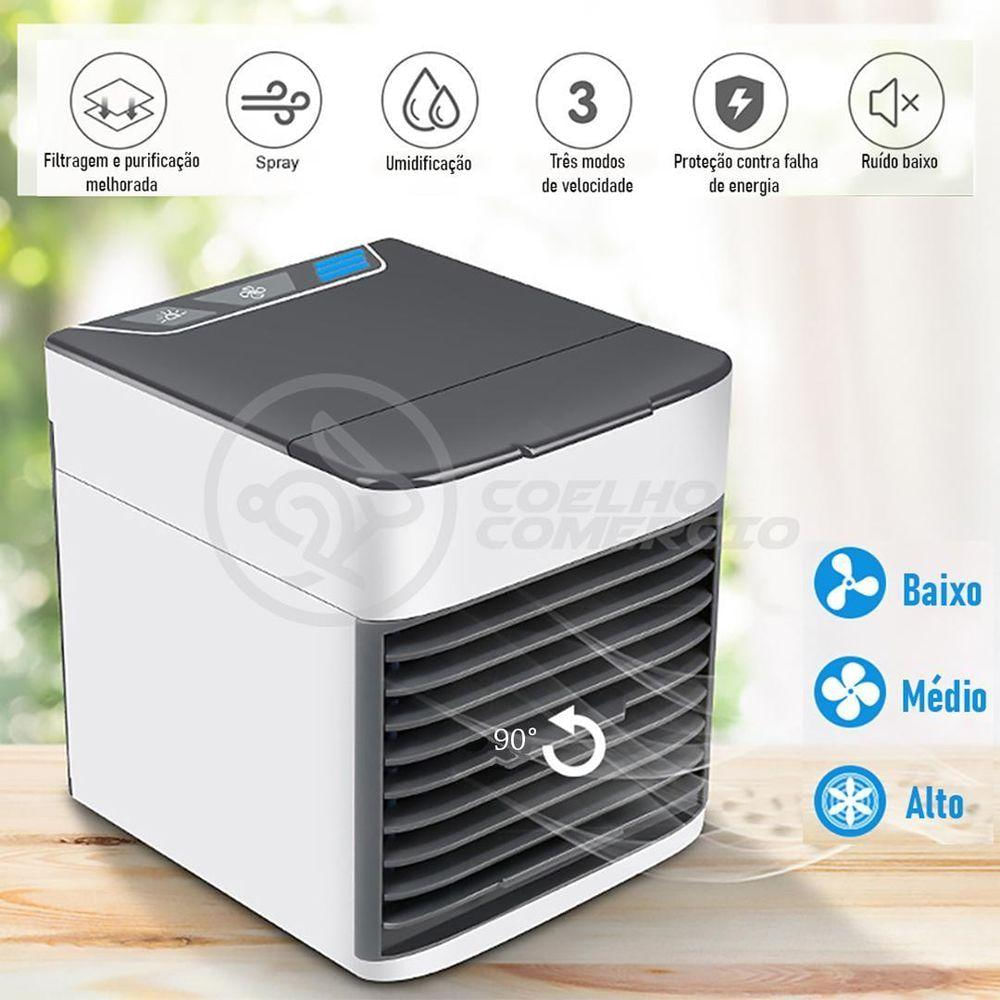 Mini Ar Condicionado Climatizador Humidificador Portátil Arctic Air Cooler 3 Velocidades
