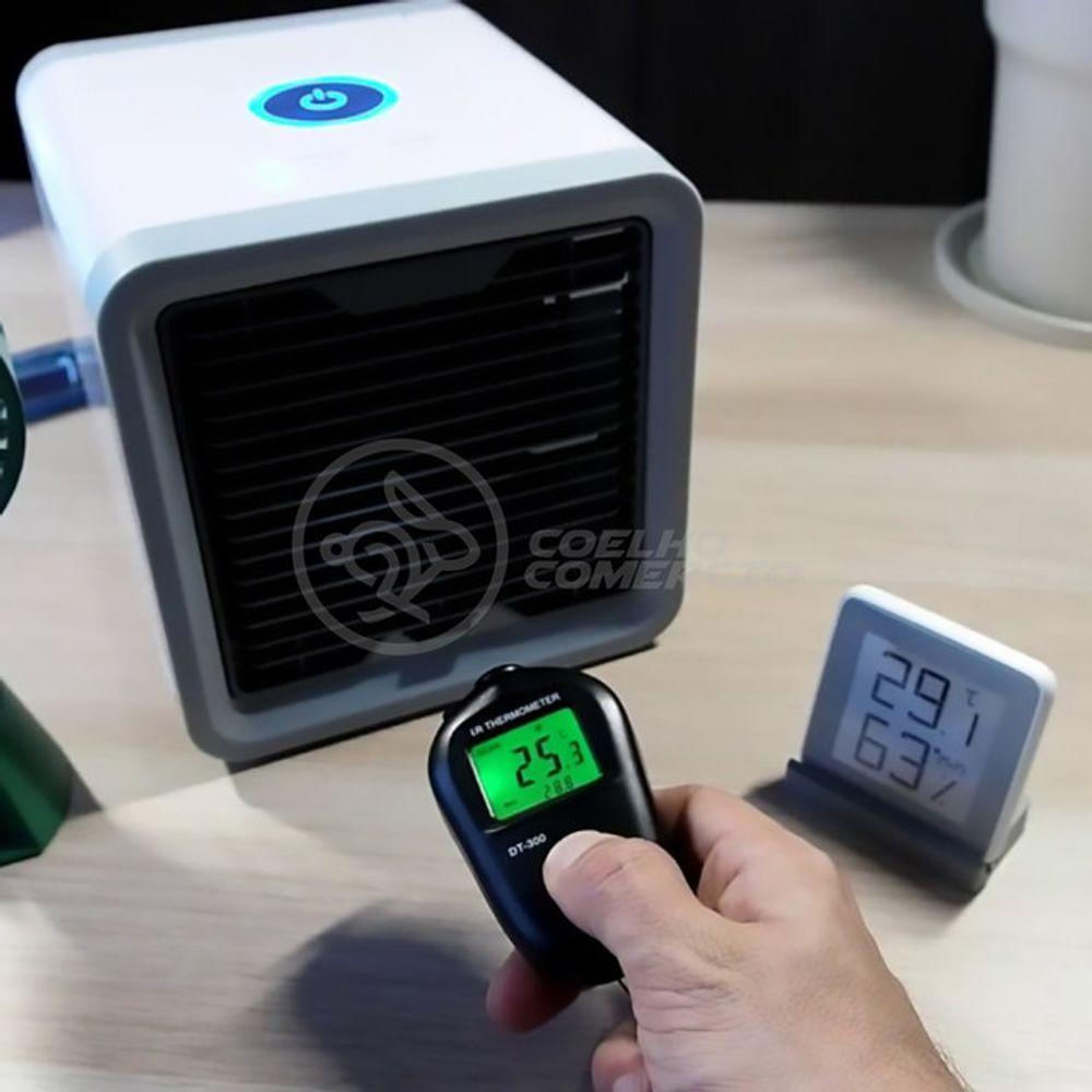 Ar Condicionado Portátil Arctic Air Cooler Umidificador Climatizador Luz Led 7 Cores Rgb