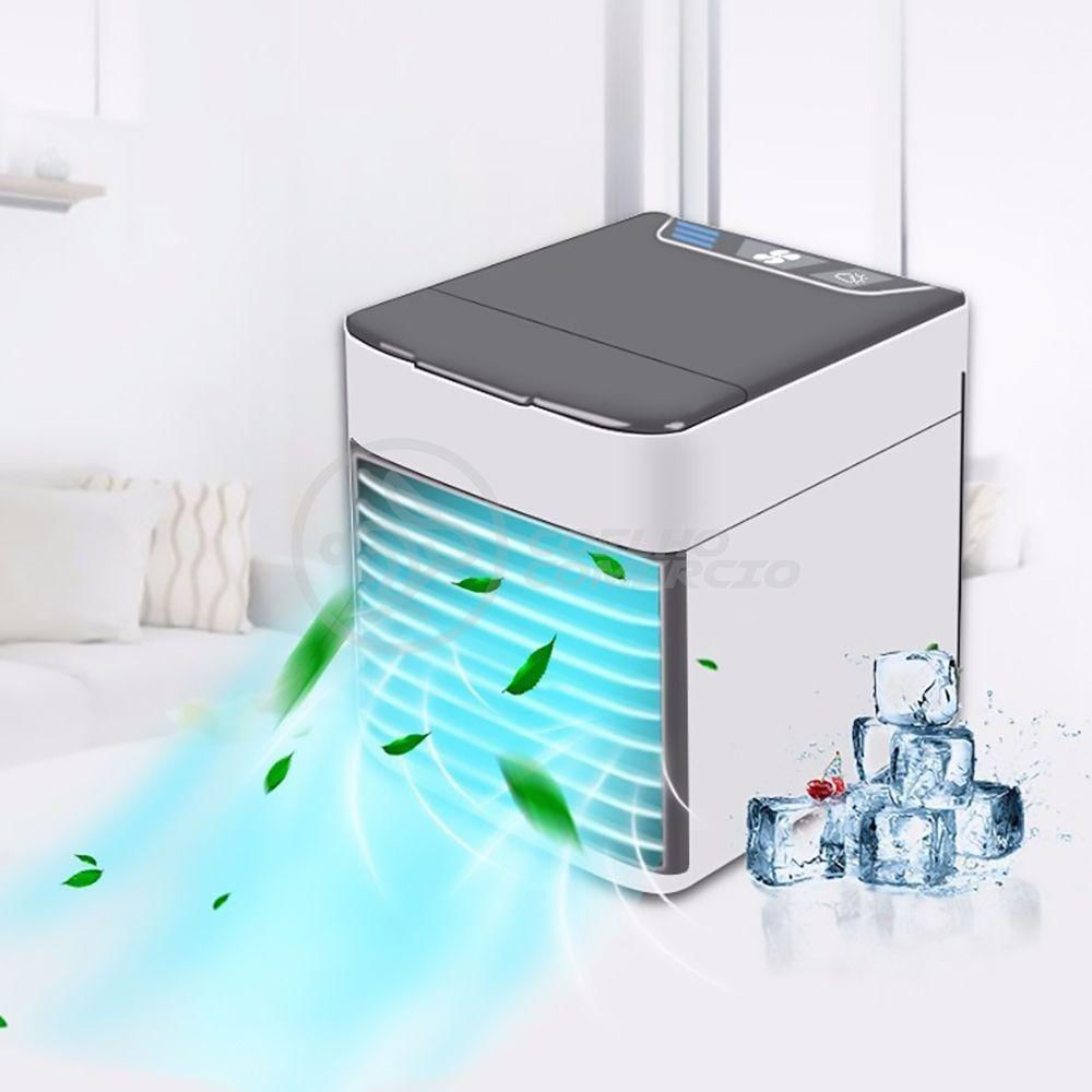 Ar Condicionado Portátil Arctic Air Cooler Umidificador Climatizador Luz Led 7 Cores Rgb