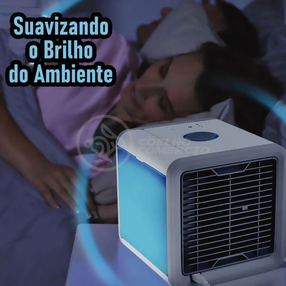 Ar Condicionado Portátil Arctic Air Cooler Umidificador Climatizador Luz Led 7 Cores Rgb