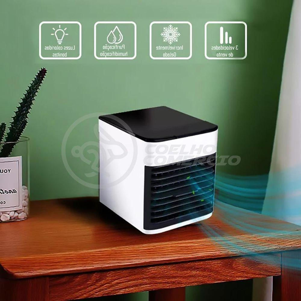 Mini Ar Condicionado Climatizador Humidificador Portátil Arctic Air Cooler 3 Velocidades