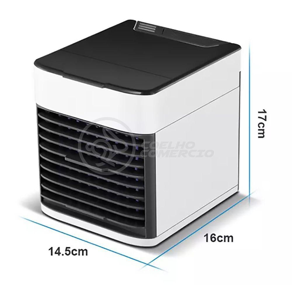 Ar Condicionado Portátil Arctic Air Cooler Umidificador Climatizador Luz Led 7 Cores Rgb