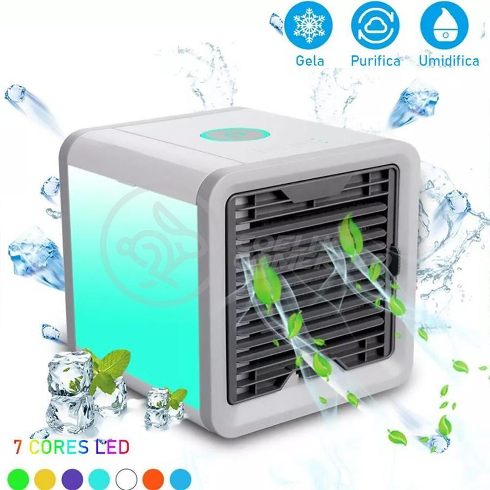 Mini Ar Condicionado Climatizador Humidificador Portátil Arctic Air Cooler 3 Velocidades