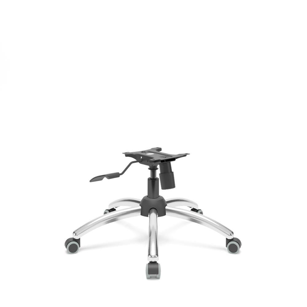 Base Cromado Com Relaxplax Com Rodízio Pu