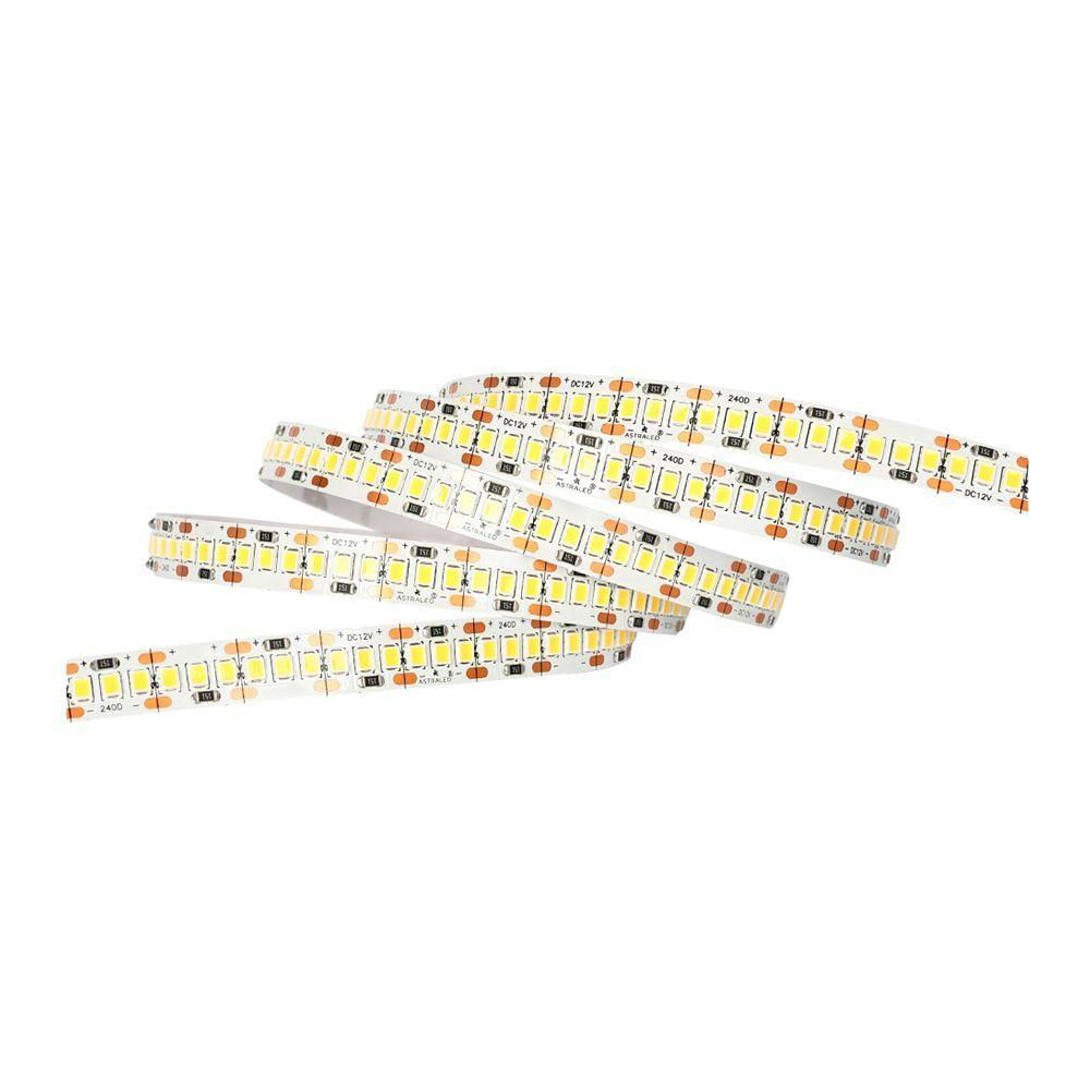 Fita De Led Astraled Com 5 Metros Alto Irc 90 20,5w 12v 3000k Luz Amarela Ft-5978