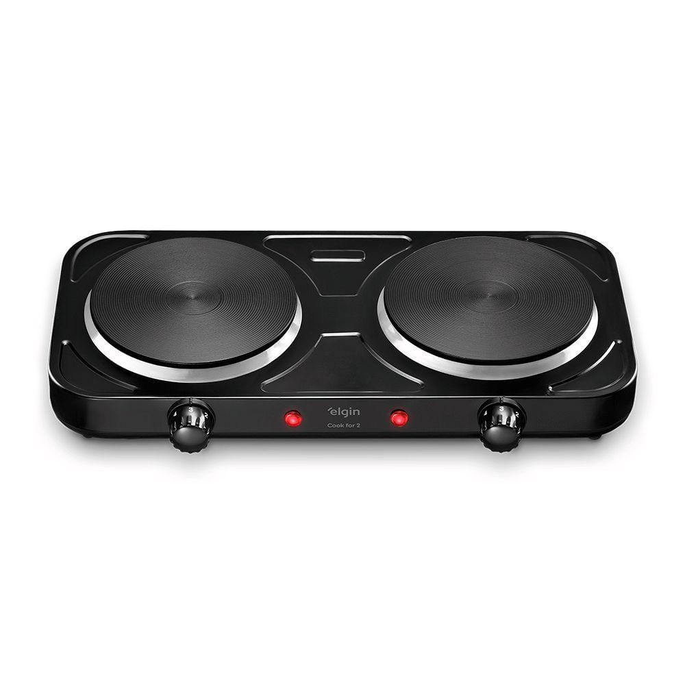 Fogao Cooktop Eletrico Portatil Elgin Fog10 2 Bocas 2000w 110v