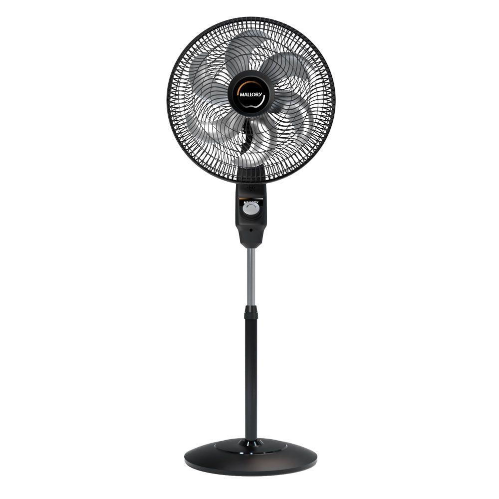 Ventilador de Coluna Mallory Éolo 6 Pás 126W Preto Grafite - 220V