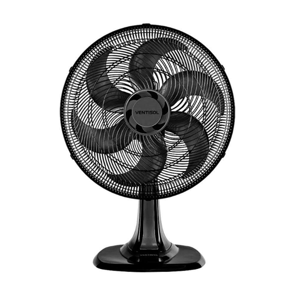 Ventilador Oscilante Mesa 40cm Turbo 6 Pás 220V Ventisol Preto 220V