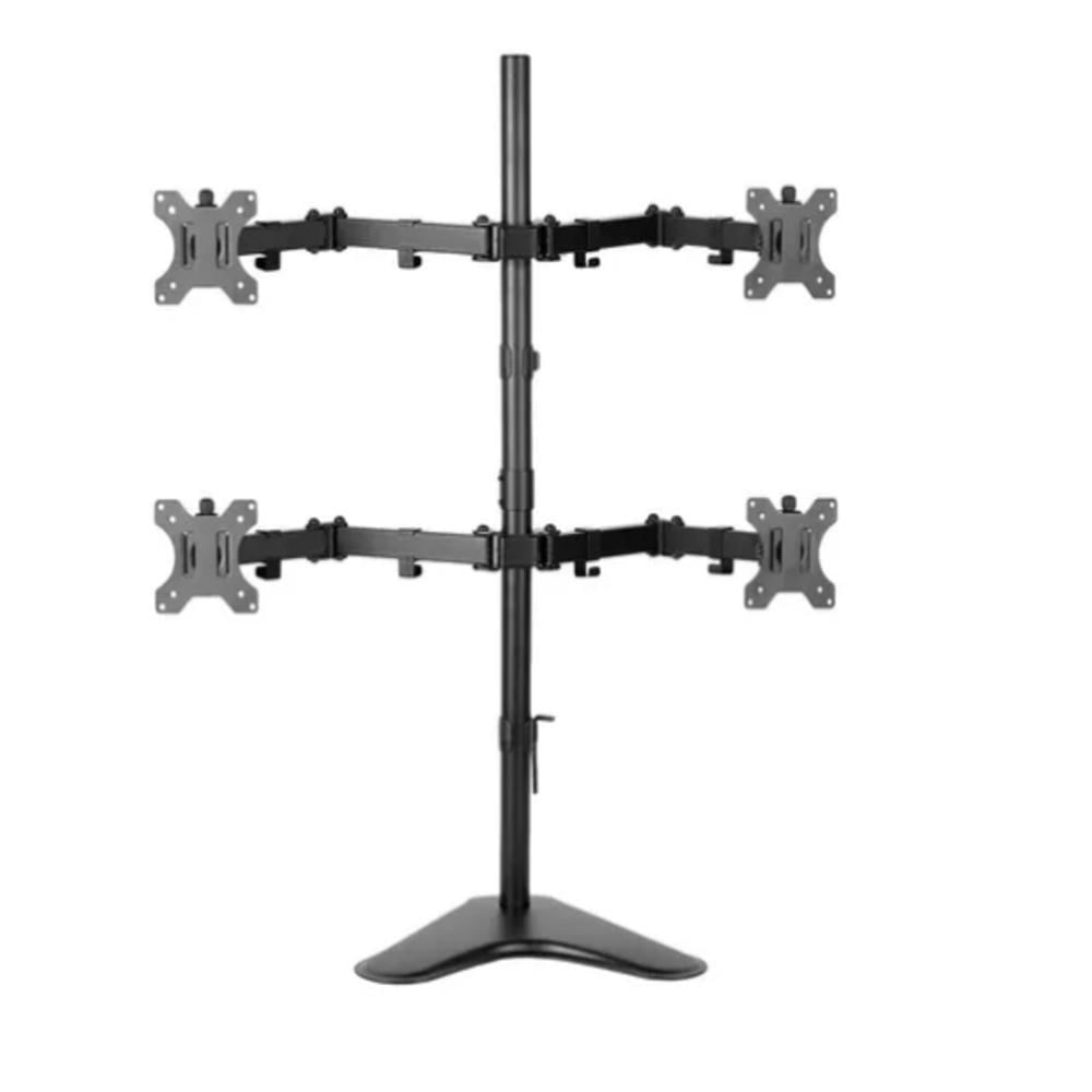 Suporte Articulado 4 Monitores 15''-32'' | Ergonômico, Ajustável, 40kg | Home Office & Gamer
