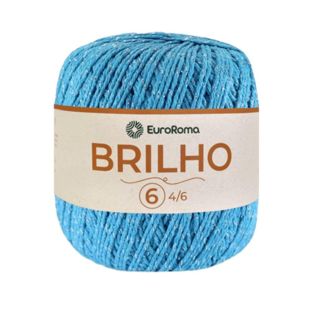 Barbante Euroroma Nº6 Brilho Prata 400gr