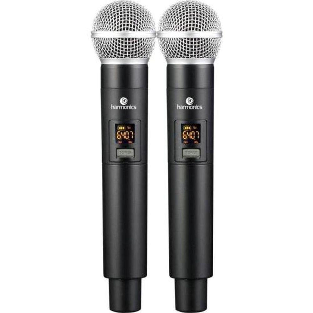 Microfone Sem Fio Harmonics Hsf-200 Duplo