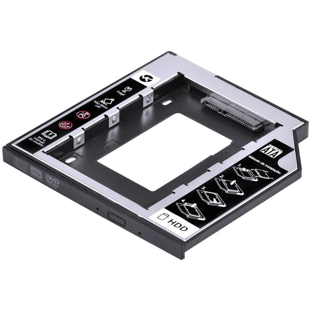 Adaptador Caddy Para Hd Ou Ssd Gaveta Dvd Notebook Sata