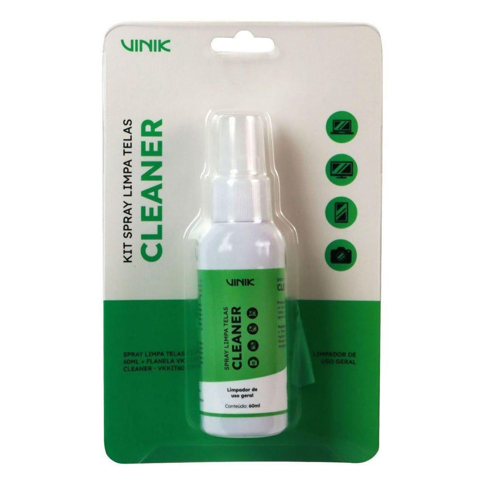Kit Spray Limpa Telas 60ml + Flanela Vk Cleaner Vinik -