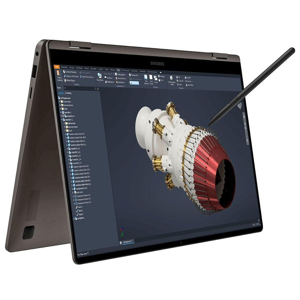 Book5 Pro 360 Intel Core Ultra 7 258v Placa Arc 140v Tela 16' Amoled Ssd 1tb Nvme Ram 16gb Samsung