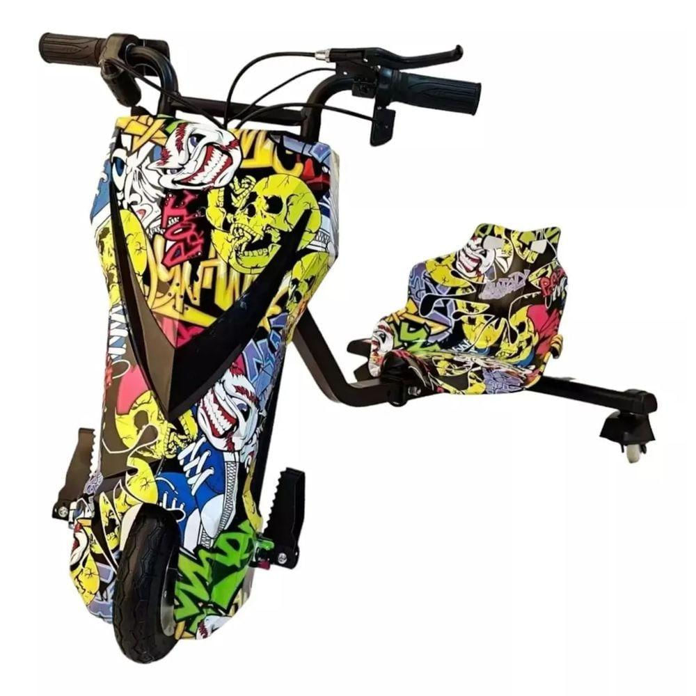 Triciclo Elétrico Drift 3 Velocidades 250w Led Bluetooth Multicor