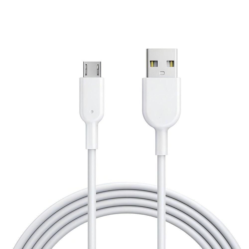 Cabo Usb Branco Reforçado 1m Premium Para Samsung A01
