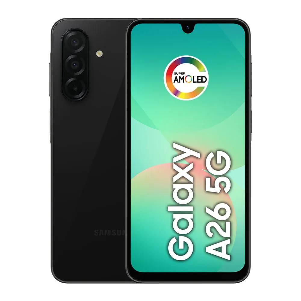 Smartphone Samsung Galaxy A26 5G 256GB 8GB RAM Tela Super AMOLED 6.7" Preto