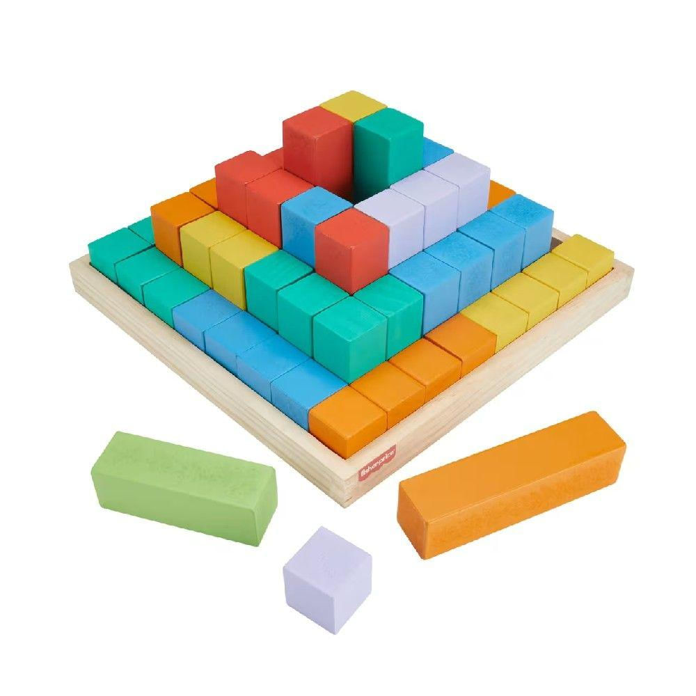 Fisher-Price Pirâmide de Blocos de Madeira - Mattel