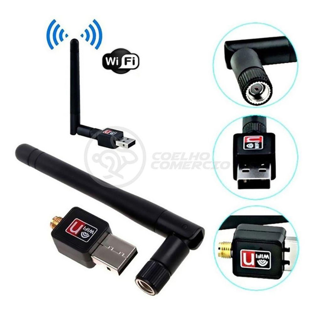 Antena Usb 2.0 Receptor De Wifi Wireless Internet Sem Fio 1200Mbps 802.Inn Pc Notebook 31