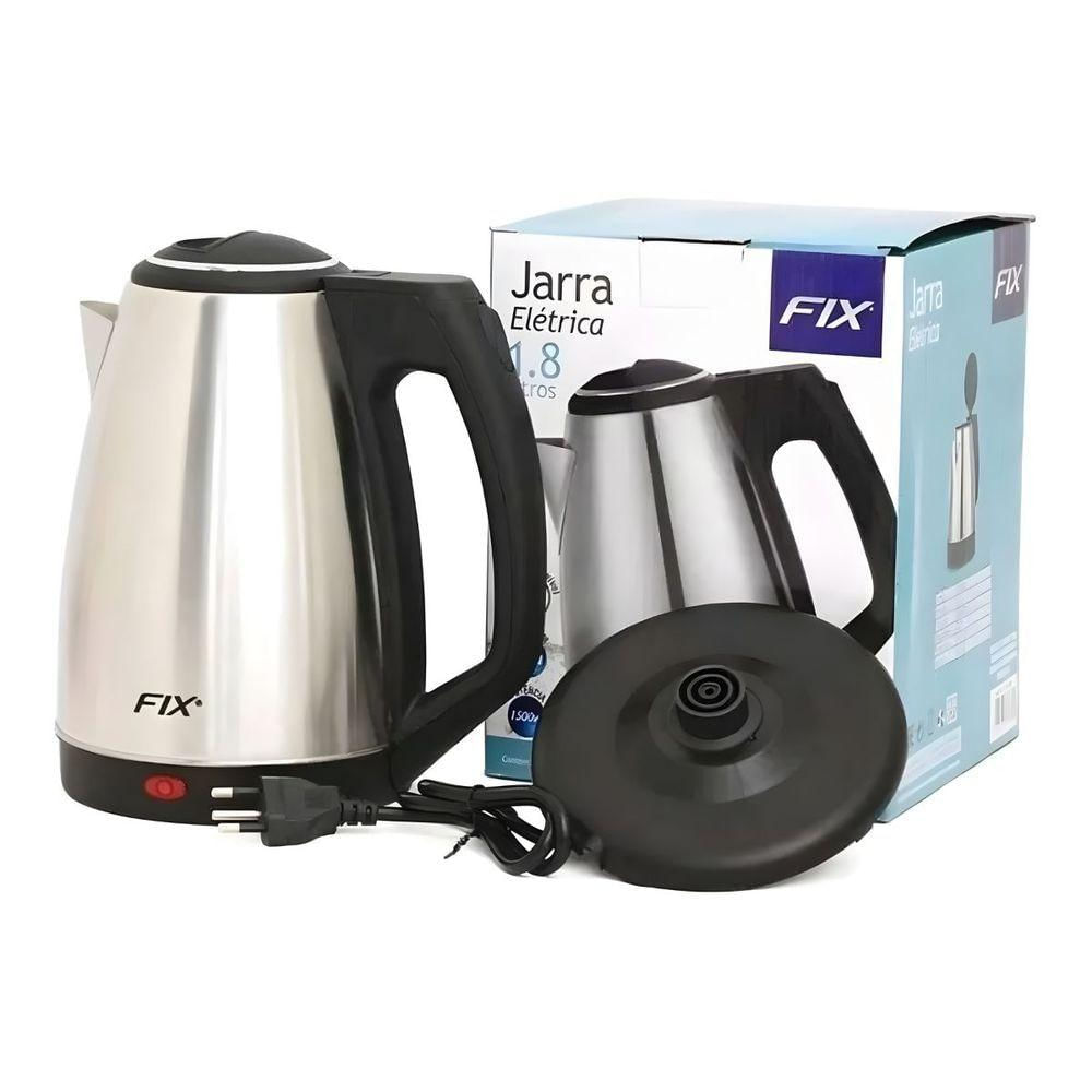 Chaleira Elétrica Inox 1,8l - água Quente Em Minutos Tensão:220v