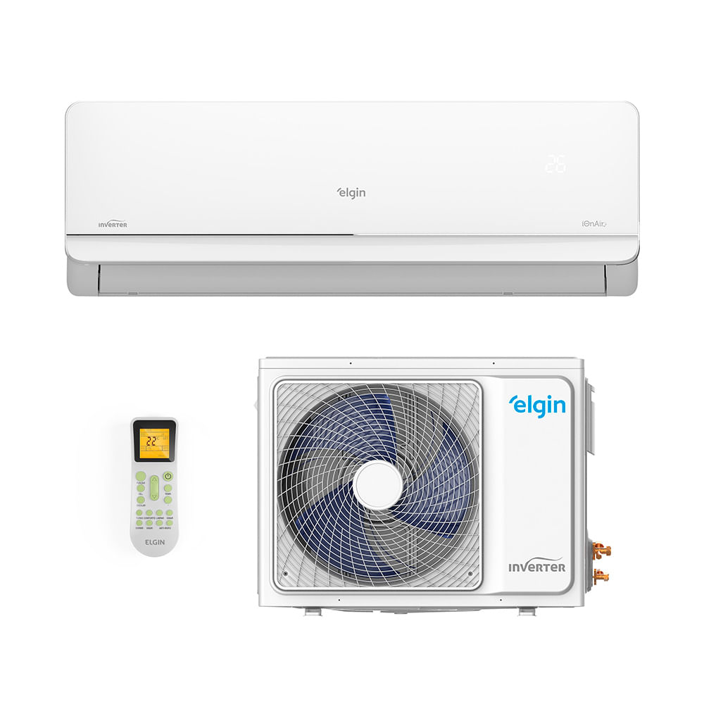 Ar Condicionado Split Hi Wall - Inverter R-32 - Eco Star - Elgin - 12.000 BTUs - Frio - 110V Monofásico