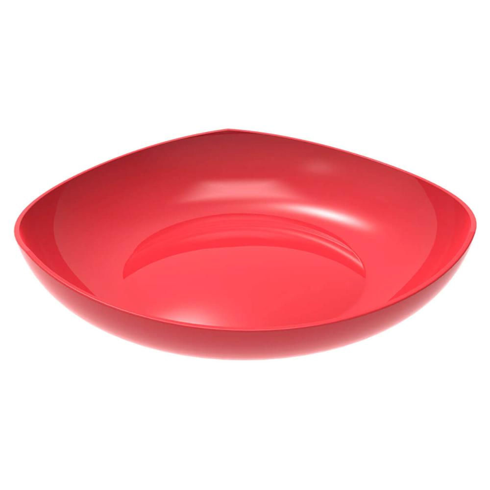 Fruteira de Mesa Vermelha 3,5L Trio Crippa Bancada Porta Frutas Legumes