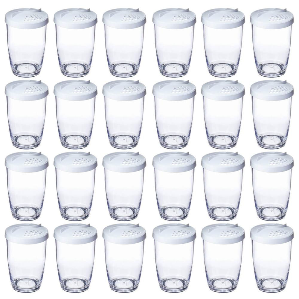 Kit 24 Farinheiras Porta Temperos Queijeira 350ml Ou com Tam