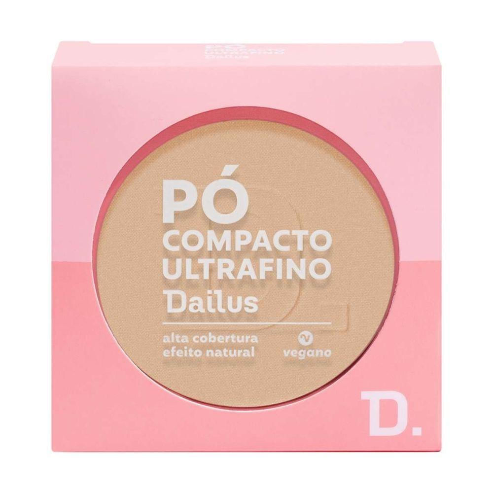 Pó Compacto Ultrafino 9g Dailus Acabamento Suave e Controle De Brilho D2 Claro