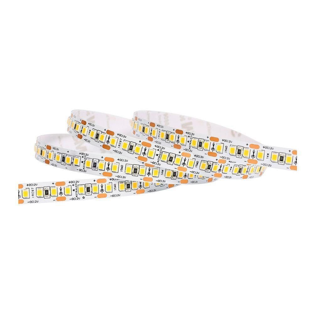 Fita De Led Astraled Com 5 Metros Alto Irc 97 14w 12v 3000k Luz Amarela Ft-5508