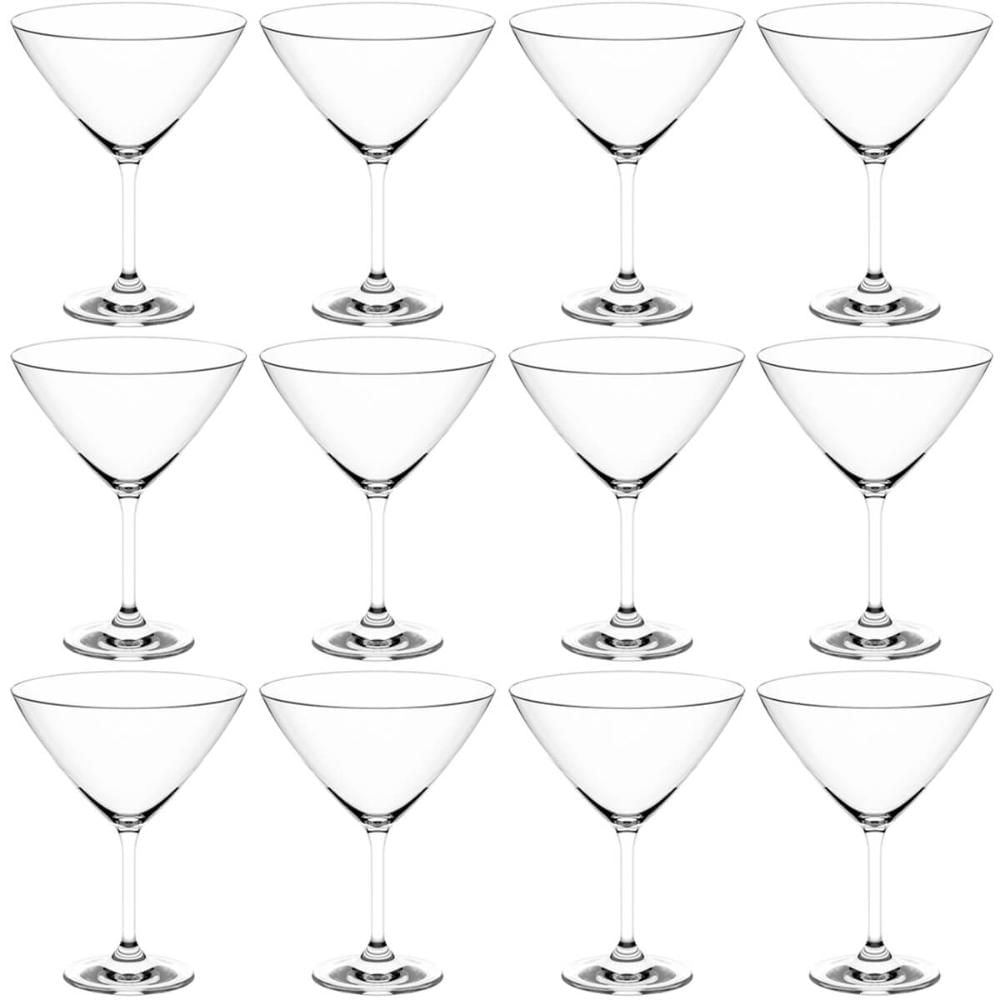 Conjunto 12 Taças de Cristal 210ml Dry para Martínis Drinks Coquetéis Haus Concept