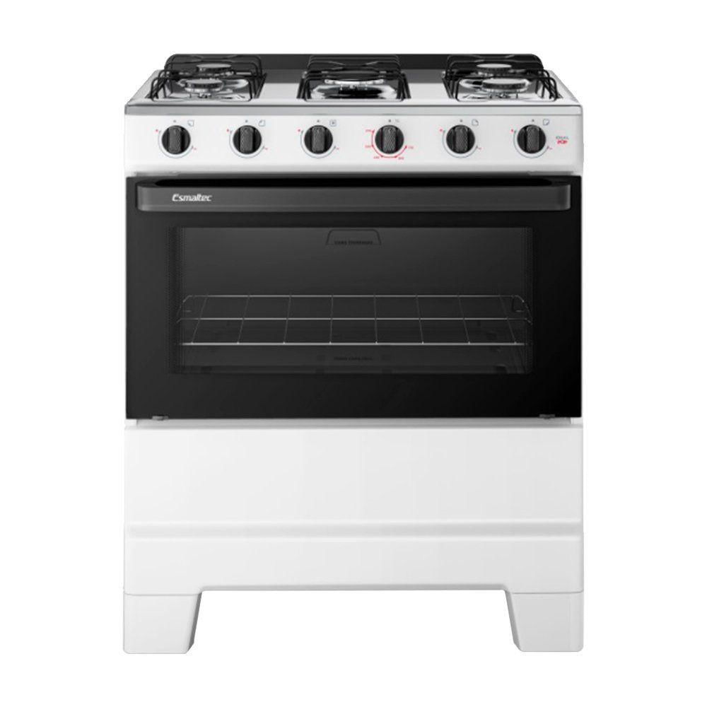 Fogão Esmaltec 5 Bocas Ideal Pop Acendimento Manual Branco Bivolt F5ISB5120BR