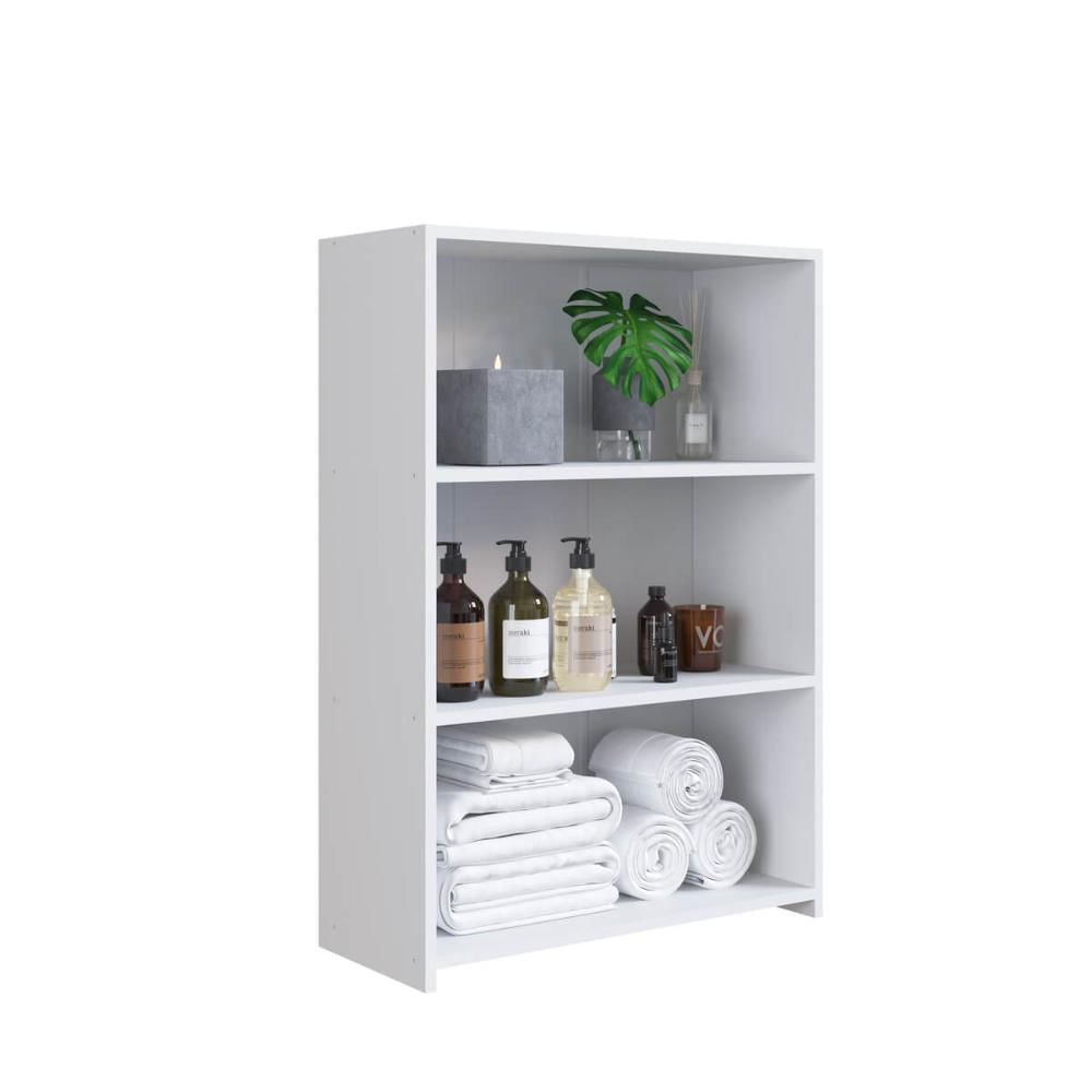 Módulo Organizador Multiuso Funcionale Estante Branca 63X26X90cm MDP Art In Móveis