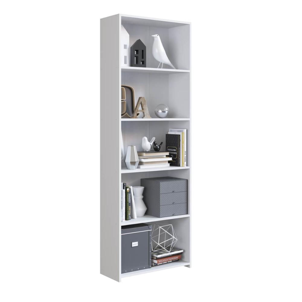 Módulo Organizador Multiuso Funcionale Estante Branca 63X26X182cm MDP Art In Móveis
