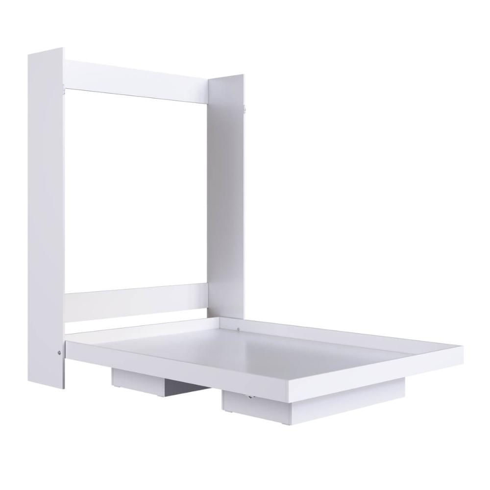Cama de Casal Articulável Vertical Branca Dobrável MDP Vancouver Art In Móveis