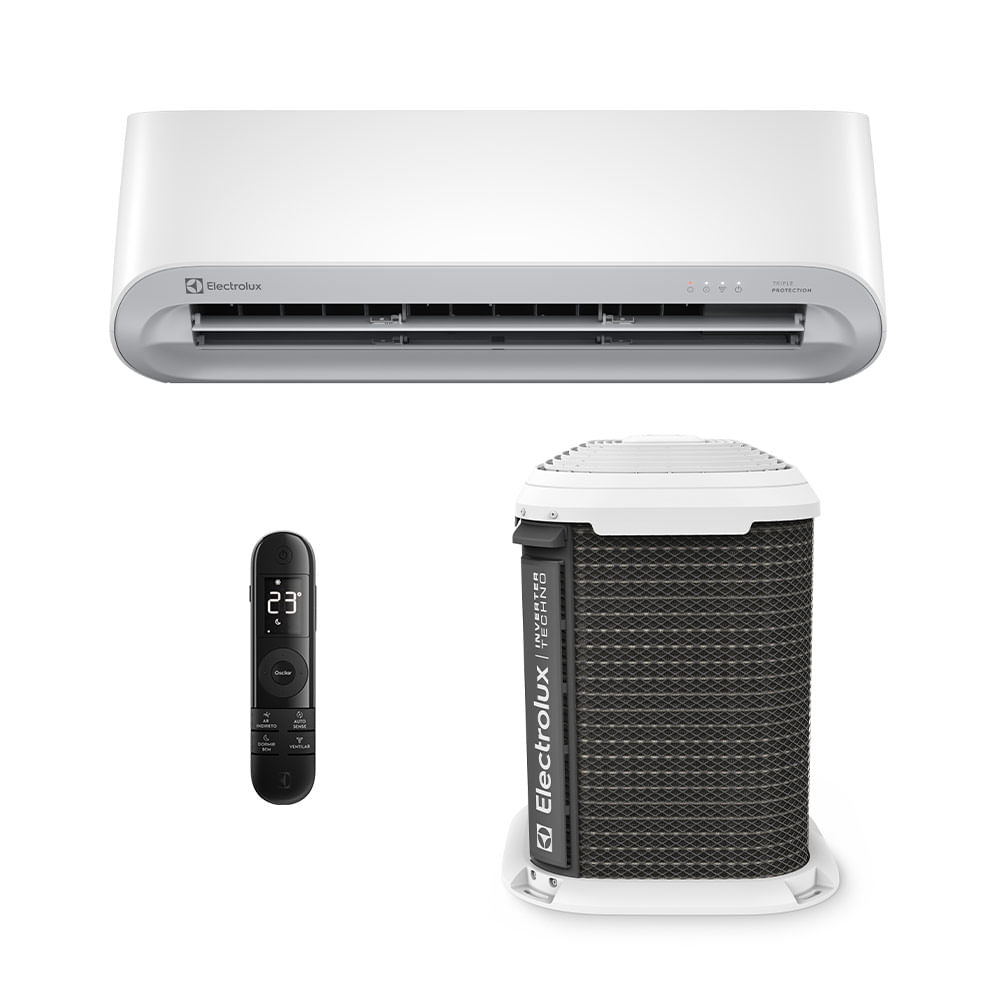 Ar Condicionado Split Hi Wall - Inverter R-32 - Electrolux - Color Adapt Wi-fi - 9.000 BTUs - Quente/Frio - 220V